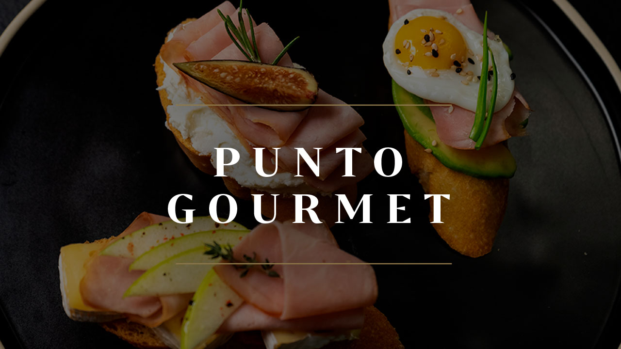 3 tostones con Jamón Glasé